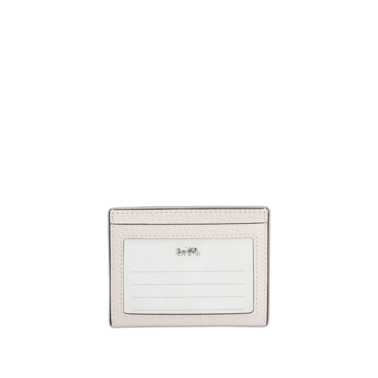 Coach Women's Slim Id Card Case Chalk