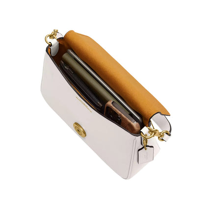 Coach Women's Soft Tabby Shoulder Bag Brass/Chalk