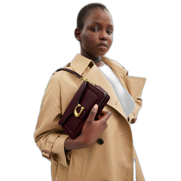 Coach Women's Tabby Shoulder Bag 20 Brass/Merlot