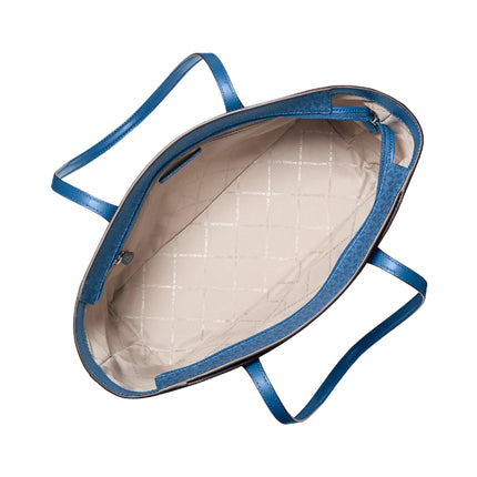 Michael Kors Women's Arden Large Top-Zip Tote Bag Galaxy Blue