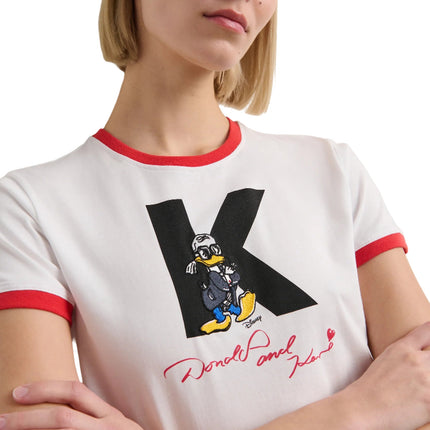 Disney x KARL LAGERFELD Women's Initial T-Shirt White