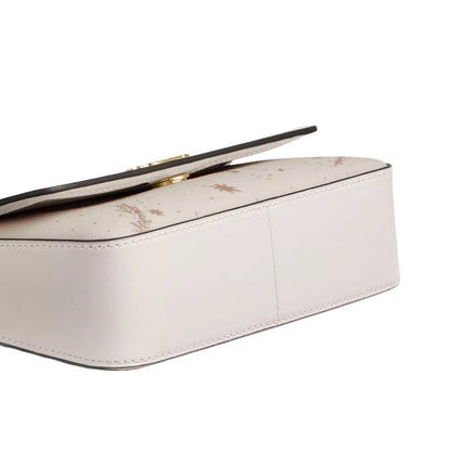 Coach Women's Mini Josie Top Handle Bag With Star Print Gold/Chalk Multi