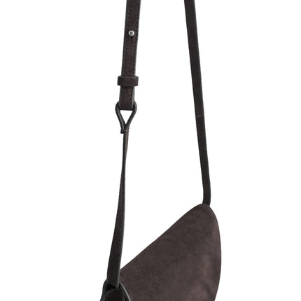 COS Women's Curved Crossbody Bag Dark Brown