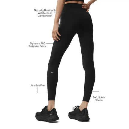 alo Women's Softsculpt High-Waist 7/8 Legging Black