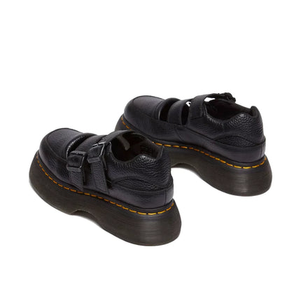Dr. Martens Women's Buzz Milled Nappa Leather Mary Jane Shoes Black