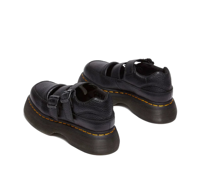 Dr. Martens Women's Buzz Milled Nappa Leather Mary Jane Shoes Black