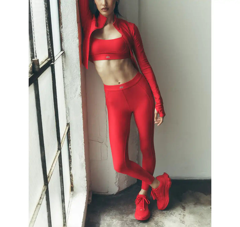 alo Women's Airlift High-Waist Ignite 7/8 Legging Bright Red