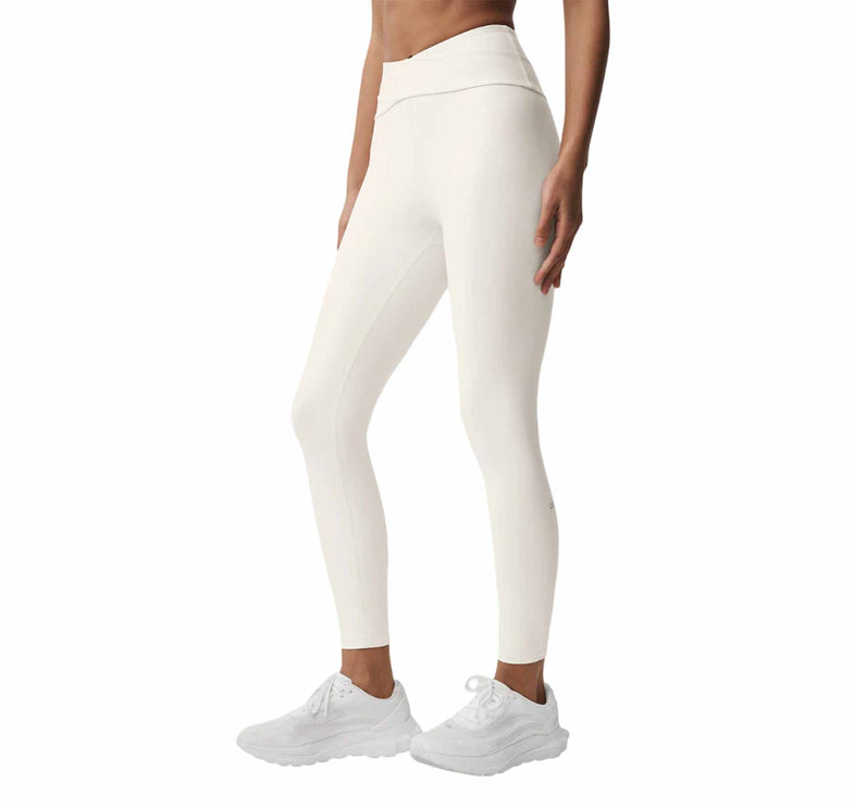 alo Women's Airlift High-Waist 7/8 Horizon Legging Ivory