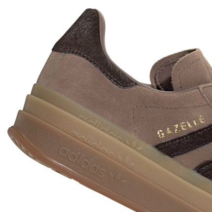 Adidas Women's Gazelle Bold Earth Strata/Aurora Coffee/Gold Metallic IH4202
