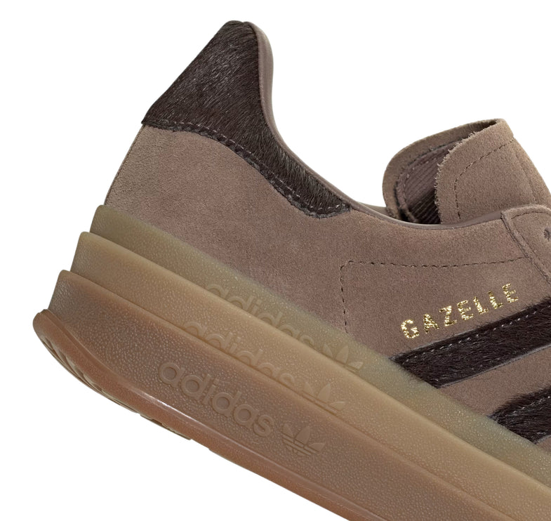 Adidas Women's Gazelle Bold Earth Strata/Aurora Coffee/Gold Metallic IH4202