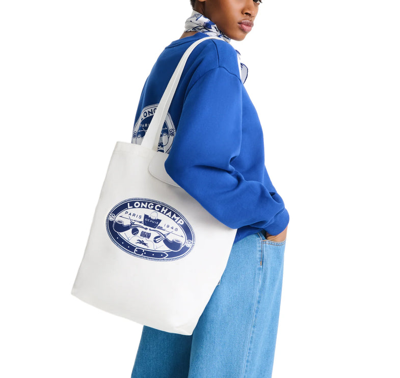 Longchamp Women's Le Pliage Collection M Tote Bag Ecru