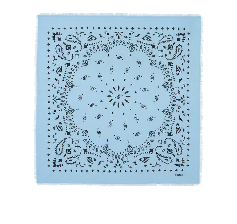 KUJTEN Women's Large Bandana Hachiko Zephyr Blue