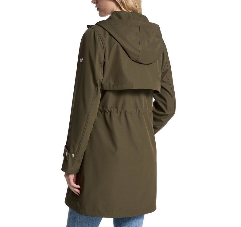 Michael Kors Women's 2-in-1 Water-Resistant Anorak Olive