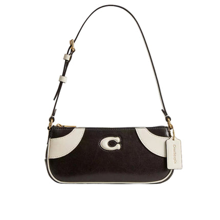 Coach Women's Bowling Small Shoulder Bag Black & White