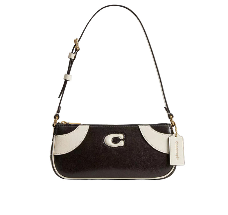 Coach Women's Bowling Small Shoulder Bag Black & White