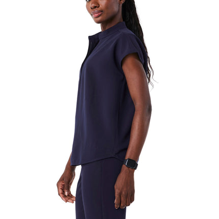 FIGS Women's Rafaela Oversized Scrub Top Navy