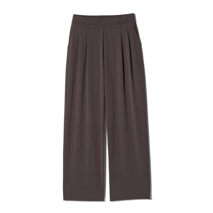 Uniqlo Women's Extra Stretch Active Wide Pants 39 Dark Brown