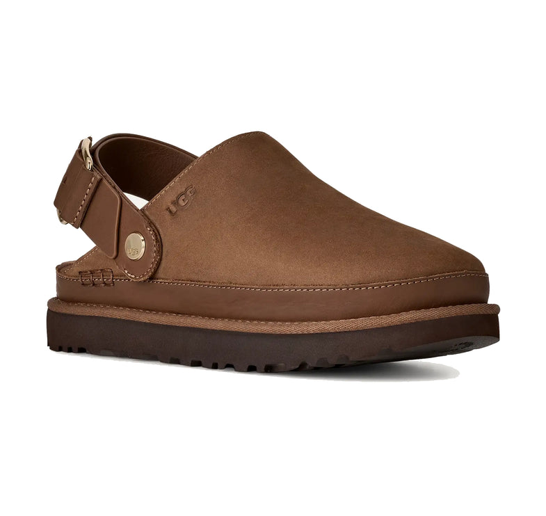 UGG Women's Goldenstar Villa Clog Dark Chestnut