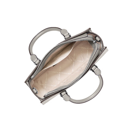 Michael Kors Women's Arden Small Signature Logo Messenger Bag Pearl Grey