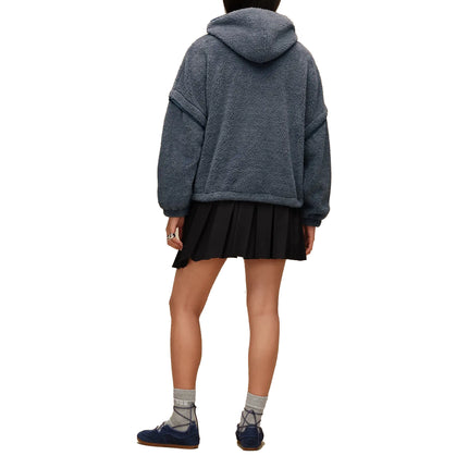 UGG Women's Mariella UGGfluff Zip Hoodie Tahoe Blue