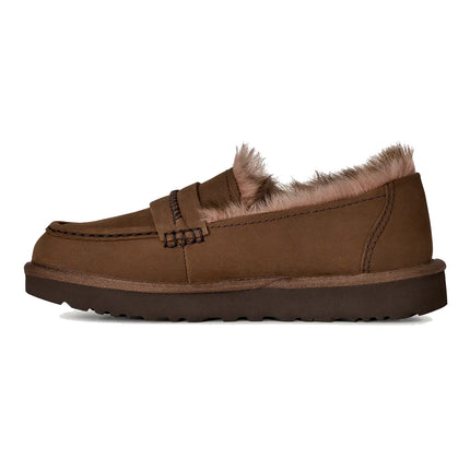 UGG Women's Ellis Nubuck Loafer Dark Chestnut