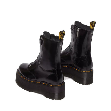 Dr. Martens Women's Jetta Hi Max Buttero Leather Platform Boots Black