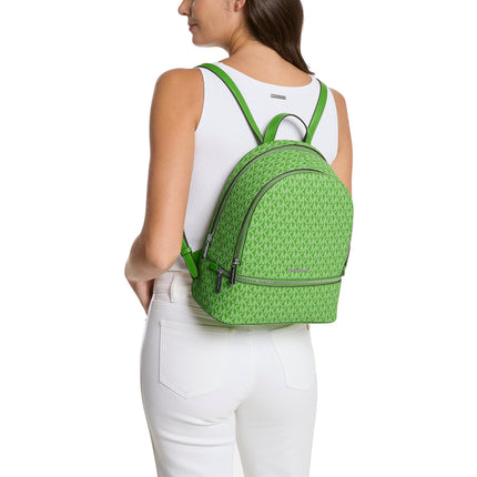 Michael Kors Women's Rhea Medium Signature Logo Backpack Jungle