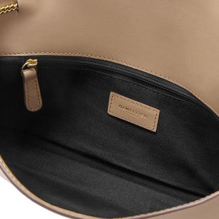 DeMellier London Women's The Vancouver Clutch Dark Sand Smooth