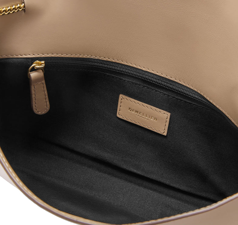 DeMellier London Women's The Vancouver Clutch Dark Sand Smooth