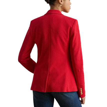 Polo Ralph Lauren Women's Bullion Jacquard Blazer Cruise Red