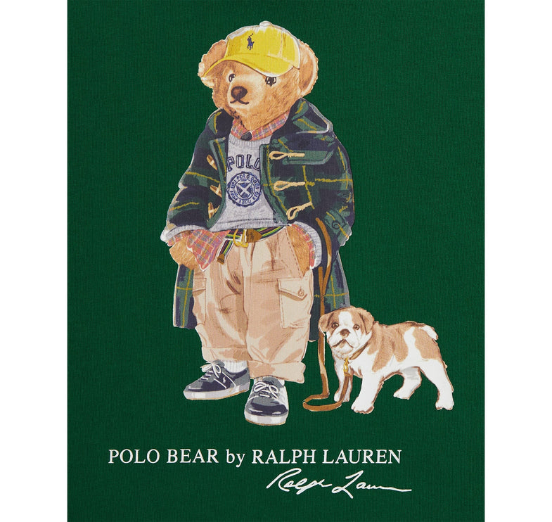 Polo Ralph Lauren Boy's Polo Bear Cotton Hooded Tee New Forest