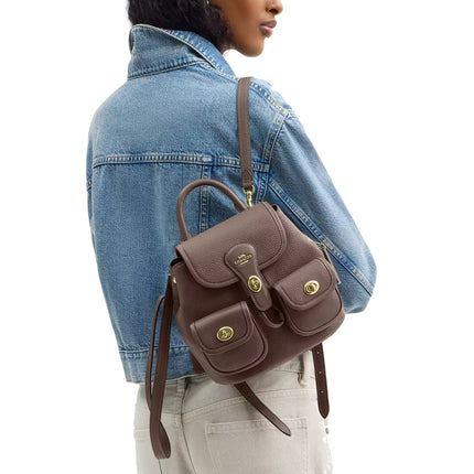 Coach Women's Hadley Backpack Gold/Dark Stone