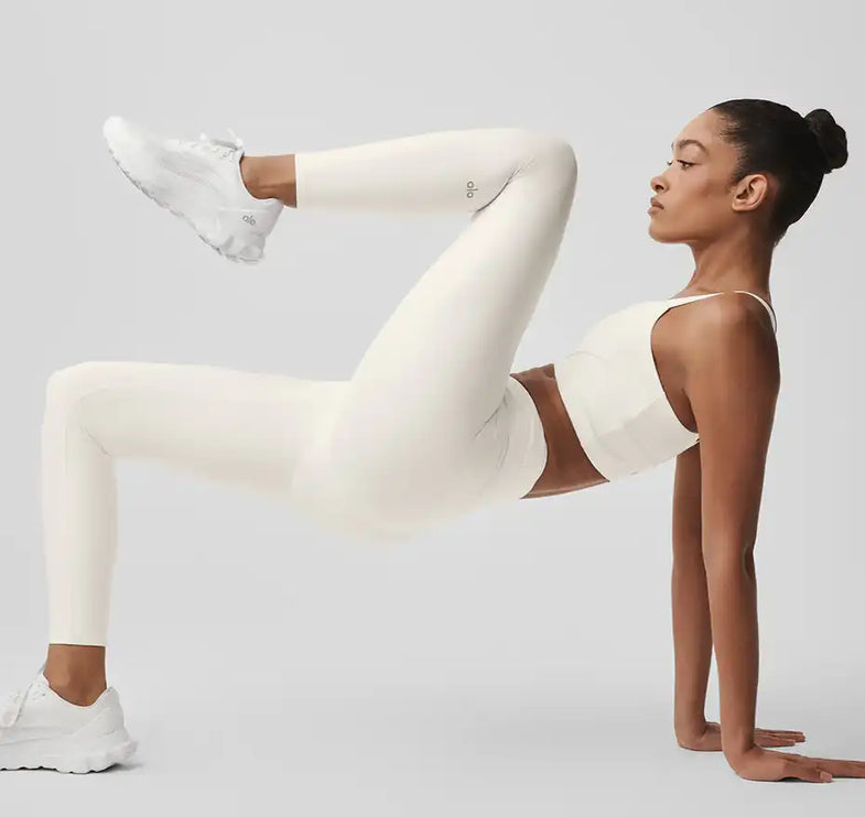 alo Women's Airlift High-Waist 7/8 Horizon Legging Ivory
