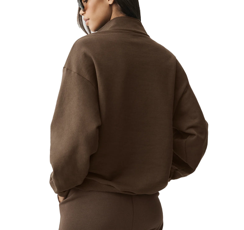 alo Women's Accolade 1/4 Zip Pullover Espresso