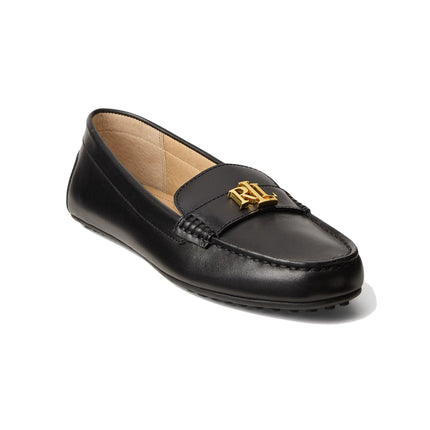 Polo Ralph Lauren Women's Barnsbury Leather Driver Black