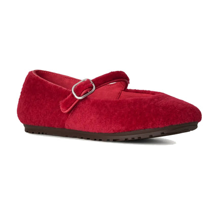 UGG Women's Quill Ballet Flat Red Ribbon