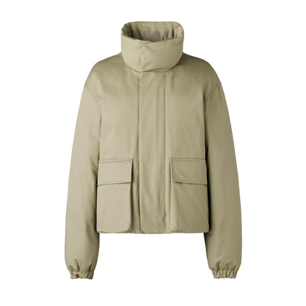 Uniqlo Women's Hybrid Down Short Jacket 32 Beige