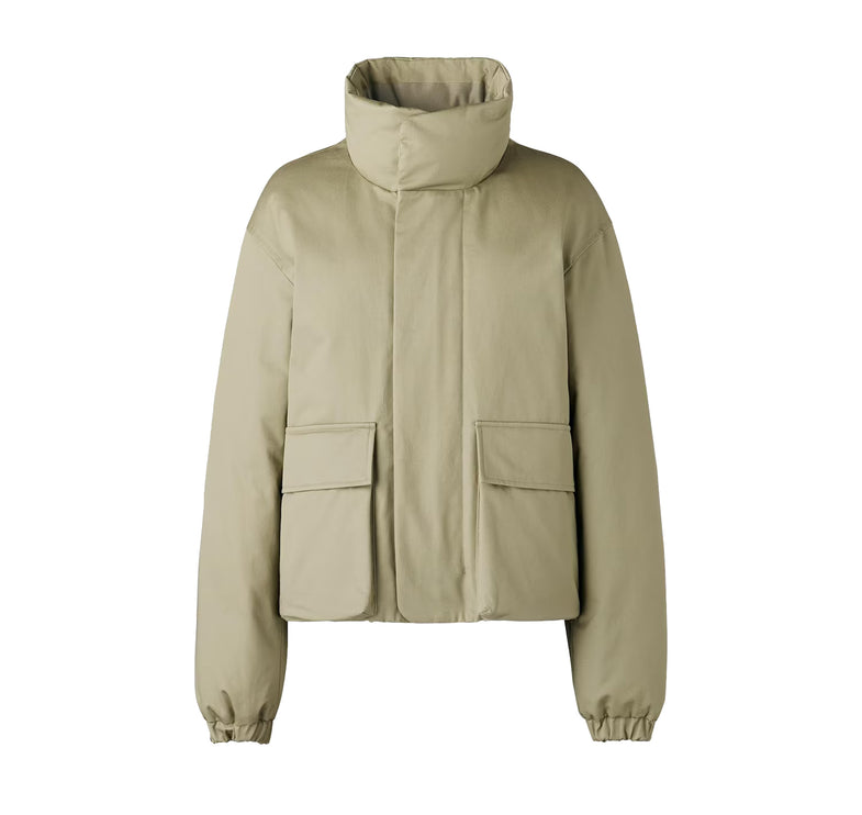 Uniqlo Women's Hybrid Down Short Jacket 32 Beige
