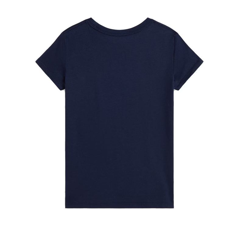 Polo Ralph Lauren Girl's Polo Bear Cotton Jersey Tee Refined Navy - Hemen Kargoda