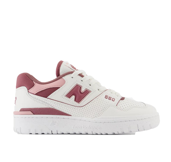 New Balance 550 Sea Salt with Washed Burgundy and Pink Moon BBW550DP