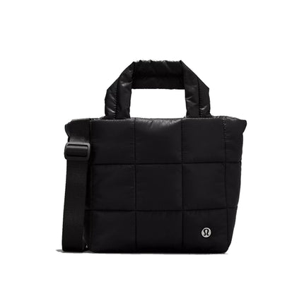 lululemon Women's Quilted Grid Tote Bag Mini 5L Black