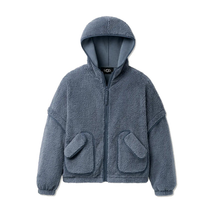 UGG Women's Mariella UGGfluff Zip Hoodie Tahoe Blue