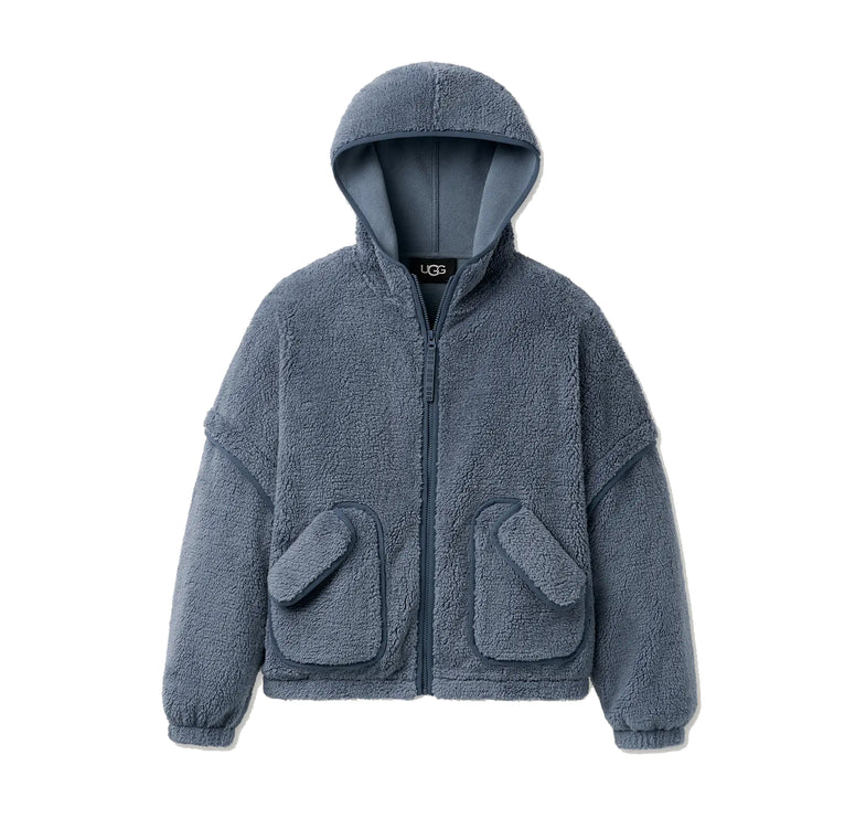 UGG Women's Mariella UGGfluff Zip Hoodie Tahoe Blue