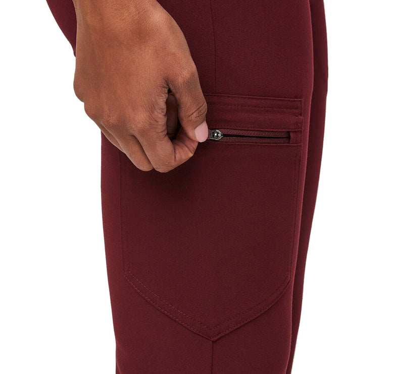 FIGS Women's Zamora Jogger Scrub Pants Burgundy