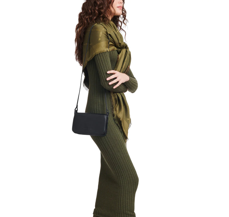 Longchamp Women's Le Foulonné XS Clutch Black