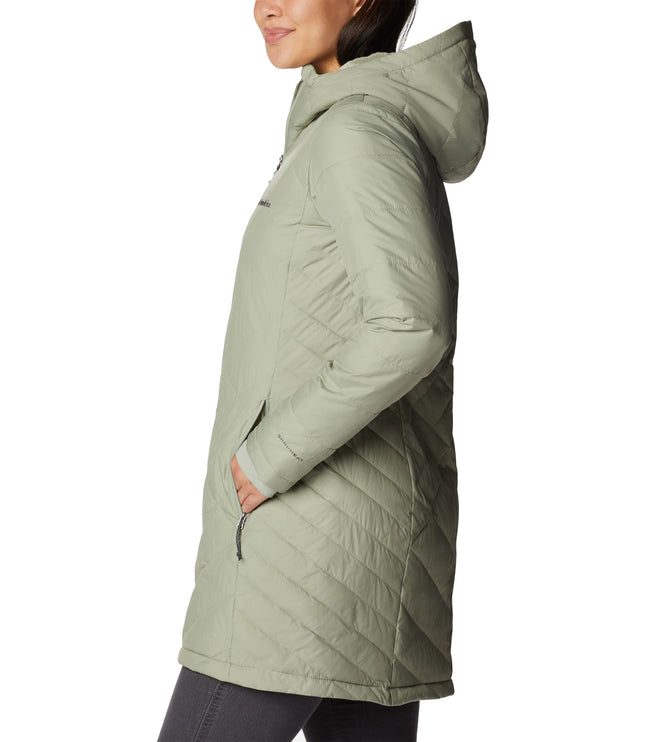 Columbia Women's Heavenly Long Hooded Jacket Safari