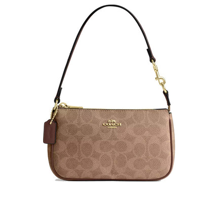 Coach Women's Nolita 19 In Signature Canvas Gold/Tan/Brown