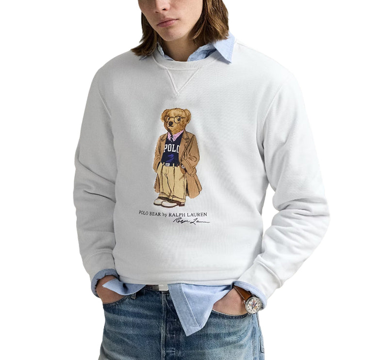 Polo Ralph Lauren Men's Polo Bear Fleece Sweatshirt White