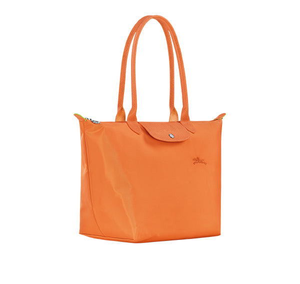 Longchamp Women's Le Pliage Green L Tote Bag Orange