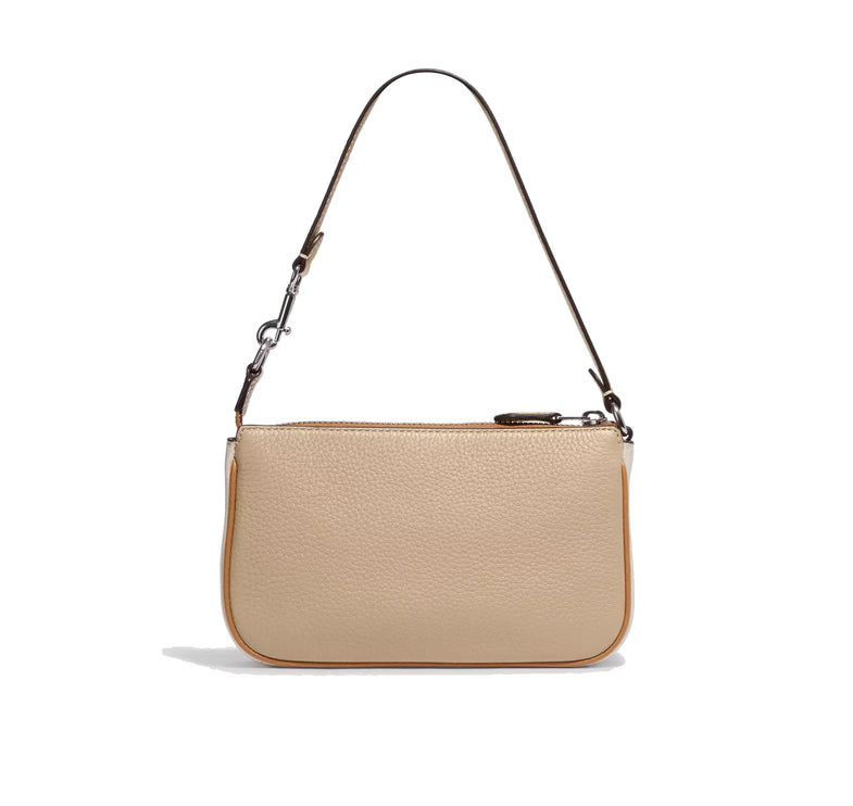 Coach Women's Nolita 19 In Colorblock Silver/Sandy Beige Multi